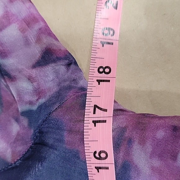 Luxe by Seraphine Size 6 Navy Blue & Pink Floral Silk Maternity Gown - Picture 8 of 16